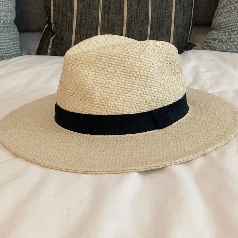 Jcrew faux straw fedora